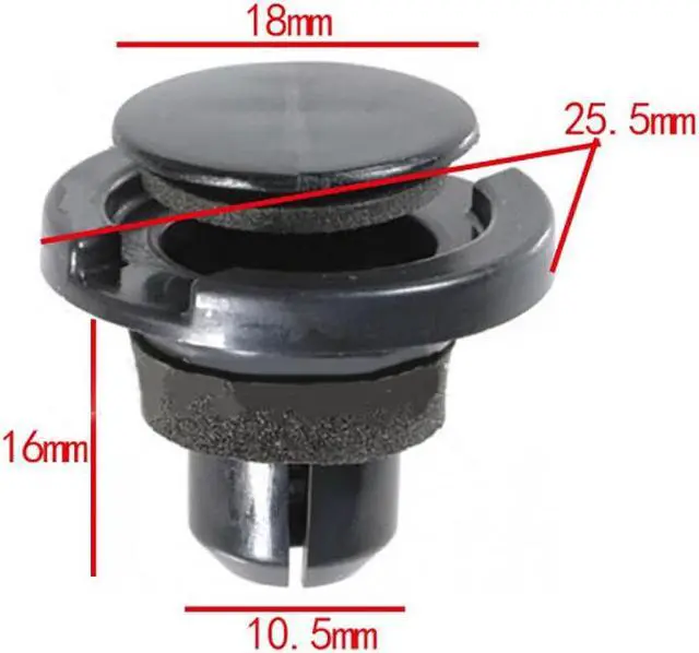 Alt view image 7 of 7 - Yingshan 12PCS Skirt Push Clips 909140055 For Subaru Impreza & WRX STi 2000 - 2020