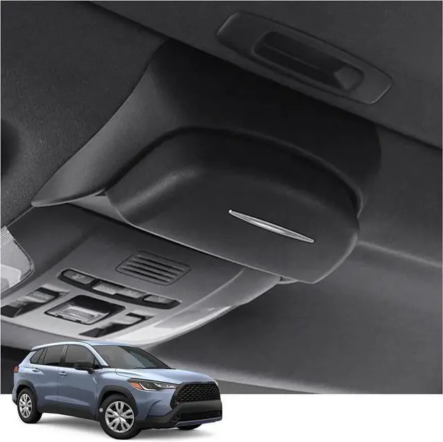 Alt view image 5 of 5 - Paiying 1PCS Car Sunglasses Case Holder Storage Box Black For Toyota Corolla 2019-2024