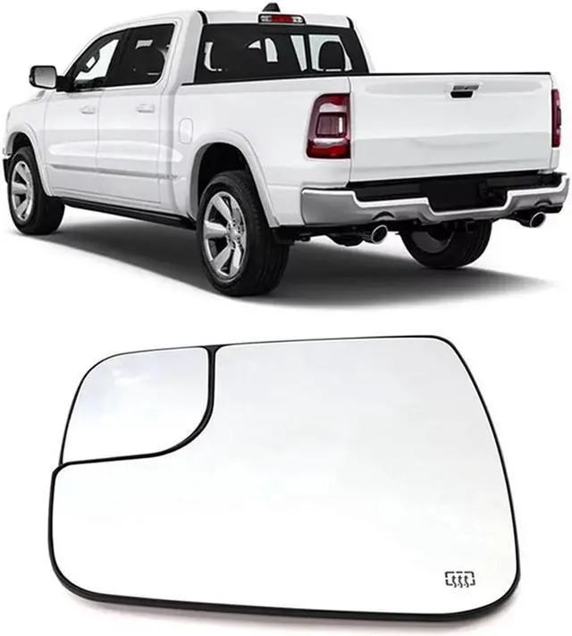 Alt view image 2 of 5 - Acaigel Mirror Glass Left Side Heated 68402037AA 68402093AA For Dodge Ram 1500 2019-2022