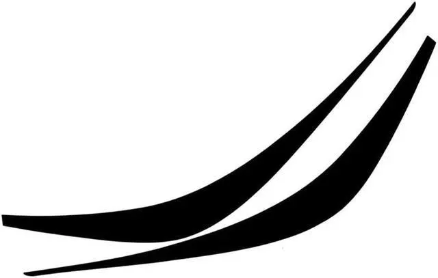 Main image of Yingshan Black Front Headlight Eyebrow Eyelid Sticker Trim For Toyota Corolla 2019 - 2022