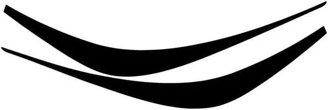 Alt view image 3 of 5 - Yingshan Black Front Headlight Eyebrow Eyelid Sticker Trim For Toyota Corolla 2019 - 2022