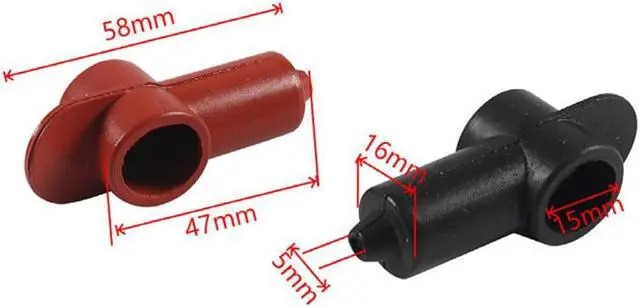 Alt view image 6 of 7 - Yingshan 10pcs Silicone Terminal Covers For Alternator Battery Stud and Power Junction Blocks