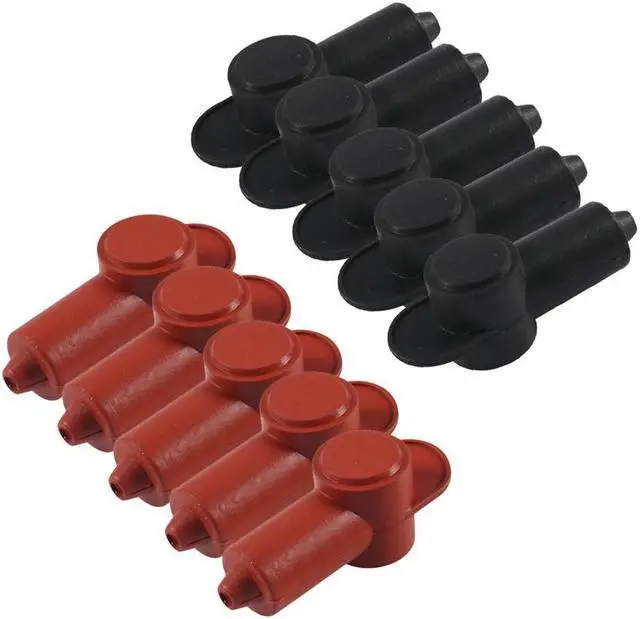 Alt view image 7 of 7 - Yingshan 10pcs Silicone Terminal Covers For Alternator Battery Stud and Power Junction Blocks