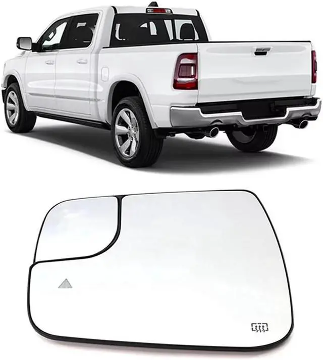 Alt view image 2 of 5 - Acaigel Mirror Glass Left Side Blind Spot + Heated For Dodge Ram 1500 2500 2019-2022