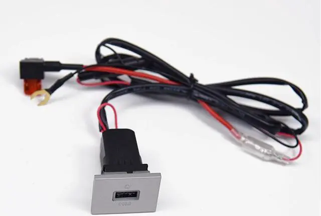 Alt view image 5 of 5 - Yassdwbn USB-A QC3.0 Port Car Fast Charger Socket Panel Mount For Ford Focus MK2 2005-09