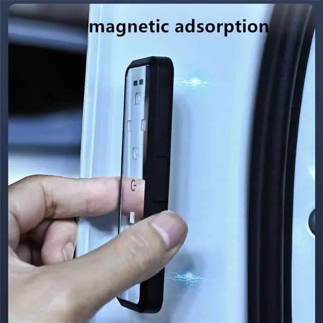 Alt view image 2 of 5 - Yassdwbn Car Door Lights Magnetic USB Charging Auto Open Door Safe Anti-collision Lamp