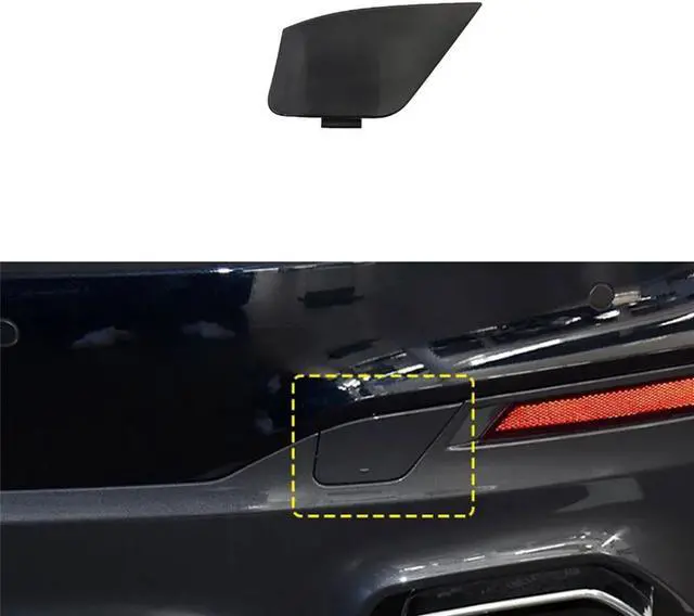Alt view image 3 of 5 - Yassdwbn 1 x Unpainted Rear Tow Hook Cover For BMW 5 Series G38 M sports  /  G30 M sports