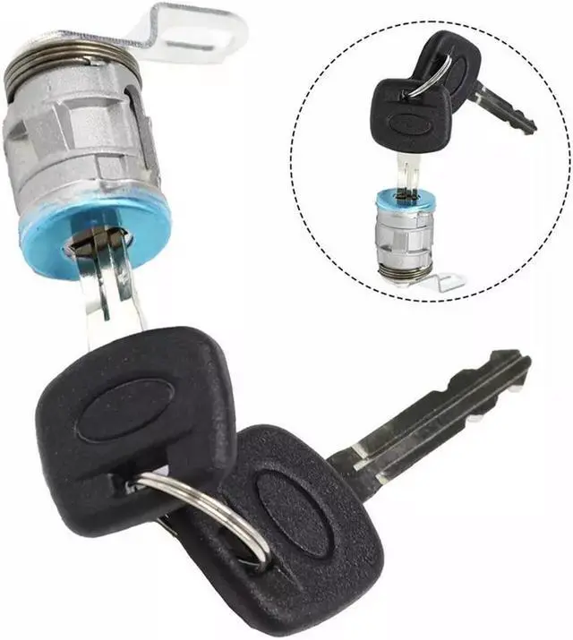 Alt view image 5 of 5 - Paiying 1x Rear Tailgate Lock Cylinder W/ 2 Keys 69055-0C010 For Toyota Tundra 2007-2013