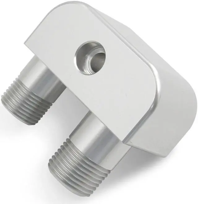 Alt view image 5 of 5 - Paiying Conversion A/C Line Compressor Adapter With Screw For GM Gen V L86 L83 Engines