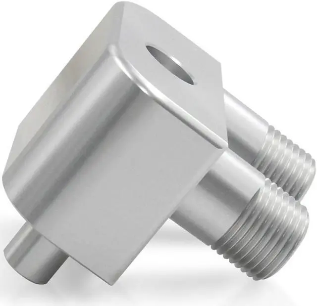Alt view image 4 of 5 - Paiying Conversion A/C Line Compressor Adapter With Screw For GM Gen V L86 L83 Engines