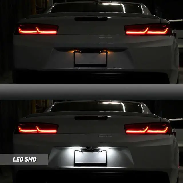 Alt view image 3 of 5 - Paiying 2Pcs License Plate Light Rear Lamps 20944894 For Opel Adam Astra Corsa Insignia