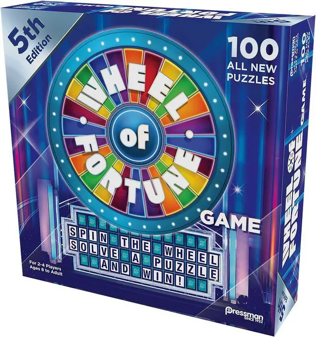 Alt view image 7 of 7 - Pressman Wheel of Fortune Game (PRE5563)