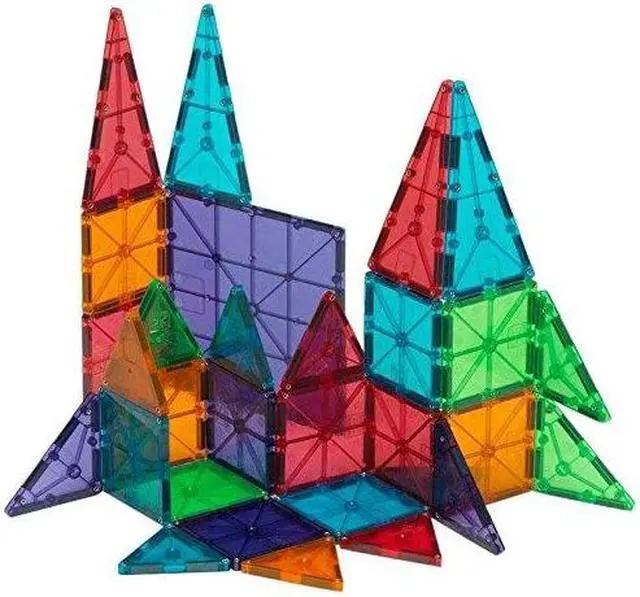 Alt view image 6 of 6 - Magna-Tiles Clear Colors 32 piece set
