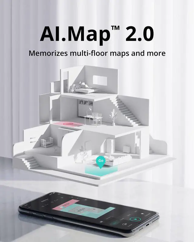 Alt view image 5 of 6 - eufy by Anker, RoboVac X8, Robot Vacuum with iPath Laser Navigation, Twin-Turbine Technology generates 2000Pa x2 Suction, AI. Map 2.0 Technology, Wi-Fi, Perfect for Pet Owner