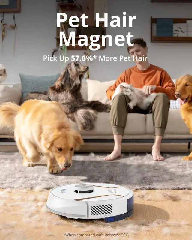 Alt view image 4 of 7 - eufy by Anker, RoboVac X8 Hybrid, Robot Vacuum and Mop Cleaner with iPath Laser Navigation, Twin-Turbine Technology generates 2000Pa x2 Suction, AI. Map 2.0 Technology, Wi-Fi (White)