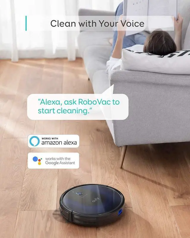 Alt view image 4 of 7 - Eufy BoostIQ RoboVac 15C MAX, Wi-Fi Connected, Super-Thin, 2000Pa Suction, Quiet, Self-Charging Robotic Vacuum Cleaner, Cleans Hard Floors to Medium-Pile Carpets, Black (Renewed)