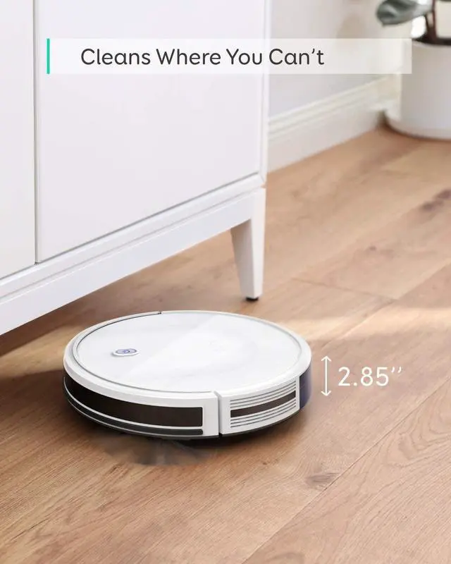 Alt view image 3 of 7 - eufy BoostIQ RoboVac 11S MAX, Robot Vacuum Cleaner, Super-Thin, 2000Pa Super-Strong Suction, Quiet, Self-Charging Robotic Vacuum Cleaner, Cleans Hard Floors to Medium-Pile Carpets, White (Renewed)
