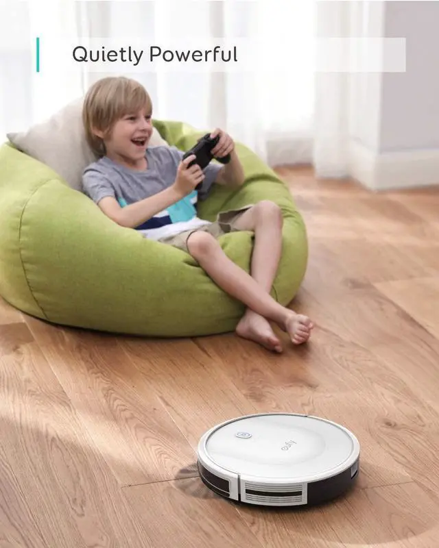 Alt view image 7 of 7 - eufy BoostIQ RoboVac 11S MAX, Robot Vacuum Cleaner, Super-Thin, 2000Pa Super-Strong Suction, Quiet, Self-Charging Robotic Vacuum Cleaner, Cleans Hard Floors to Medium-Pile Carpets, White (Renewed)
