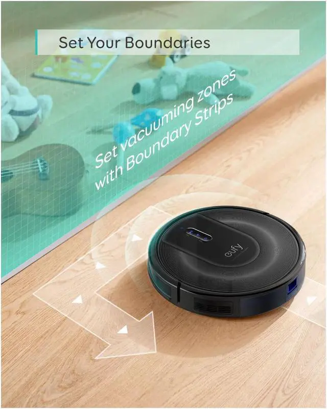Alt view image 4 of 7 - eufy by Anker RoboVac G30 Verge, Robot Vacuum with Home Mapping, 2000Pa Suction, Wi-Fi, Boundary Strips, for Carpets and Hard Floors | Renewed