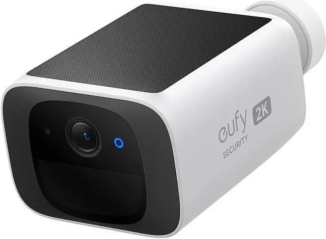 Main image of eufy Security SoloCam S220, Solar Security Camera, Wireless Outdoor Camera, Continuous Power, 2K Resolution, Wireless, 2.4 GHz Wi-Fi, No Monthly Fee, HomeBase 3 Compatible (Renewed)