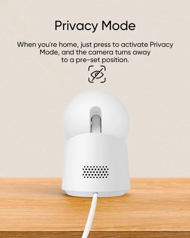 Alt view image 5 of 6 - eufy Security Indoor Cam C220, 2K Resolution Security Camera with 360° PTZ, Plug-in Security Indoor Camera with 2.4G Wi-Fi, Human/Motion AI, Night Vision, AI Tracking, HomeBase S380 Compatible