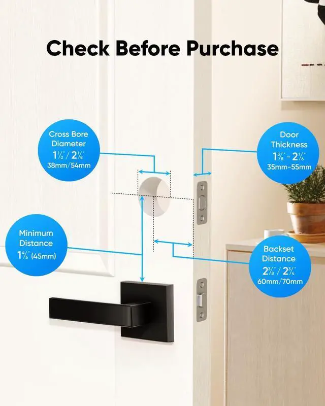 Alt view image 6 of 6 - eufy Smart Lock C34, Keyless Entry Door Lock with Apple Home Ecosystem, Built-in Wi-Fi Deadbolt for Front Door or Back, Supports Matter, Apple Home, Alexa, Google Home, SmartThings, Auto Lock