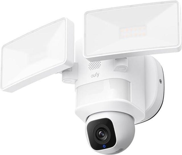 Main image of eufy Security Floodlight Camera E30, Security Camera Outdoor, 360° Pan and Tilt, AI Detection and Tracking, 2K Video, 2.4GHz Wi-Fi, 2,000 Lumens, Custom Voice and Light Alerts, 24/7 Recording