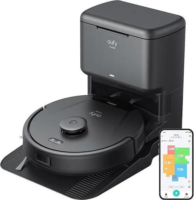 Main image of eufy L60 Robot Vacuum with Self Empty Station, Hair Detangling Technology, Up to 60 Days Hands Free Cleaning, 5,000 Pa Suction, Remove Hair, Dust