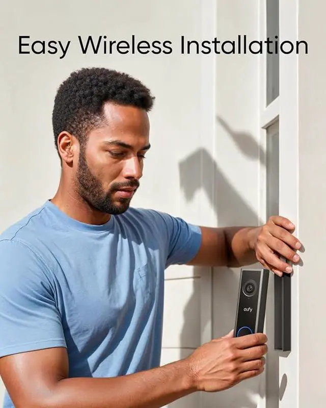 Alt view image 4 of 6 - eufy Security Video Doorbell C30, Battery Powered, 2K FHD, 16:9 Expanded View, Easy Installation, Ring Call, Human and Motion Detection, HomeBase S380 Compatible, No Monthly Fee