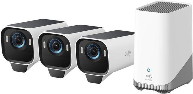 Main image of eufy Security eufyCam S3 Pro 3-Cam Kit, Solar Camera Outdoor Wireless, MaxColor Night Vision, 4K Security Camera with Solar Panel, Face Recognition AI, Expandable Local Storage, No Monthly Fee