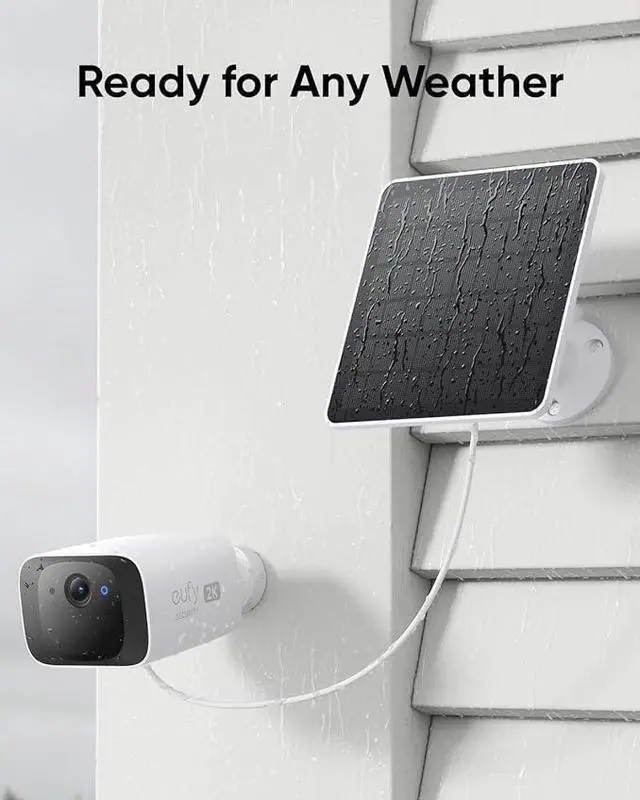 Alt view image 3 of 6 - eufy Security Solar Panel (3W) Compatible with All Models of eufyCam, Continuous Power Supply, IP65 Weatherproof for Outdoor Surveillance and Camera Charging