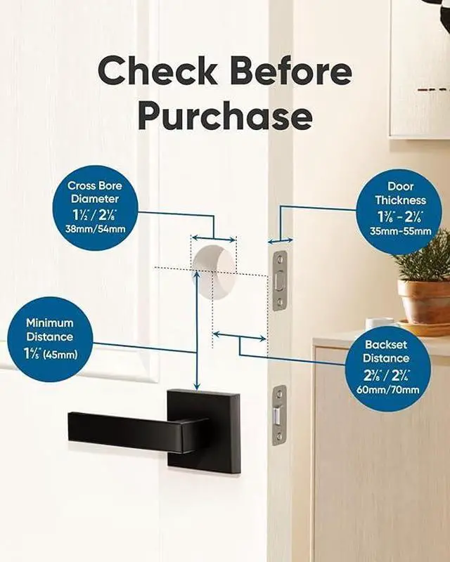 Alt view image 6 of 7 - eufy Smart Lock E31, Fingerprint Keyless Entry Door Lock with Apple Home Ecosystem, Smart Door Lock for Front Door or Back, Supports Matter, Apple Home, Alexa, Google Home, 10000mAh Battery, Auto Lock