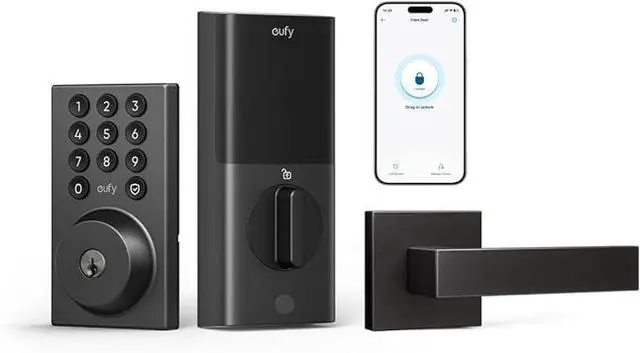 Main image of eufy Security Smart Lock C30 with Door Lever, Keyless Entry Door Lock, Built-in WiFi Deadbolt, Smart Lock for Front Door, No Bridge Required, Easy Installation, App Remote Control, Auto Lock