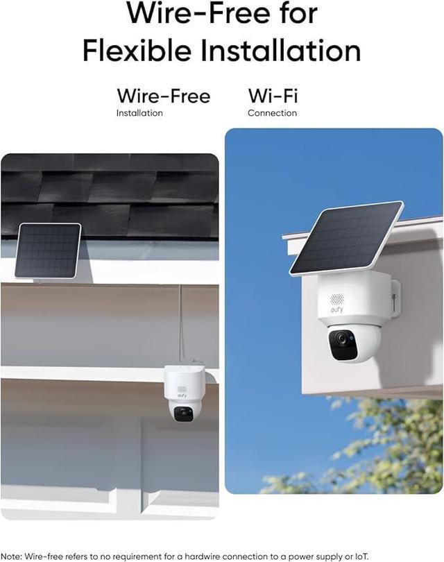 Alt view image 7 of 7 - eufy Security SoloCam E30, 2-Cam Kit, Security Cameras Wireless Outdoor, Solar Camera Outdoor Wireless, 360° Pan, AI Tracking, 2K Clarity, HomeBase S380 Compatible, No Monthly Fee