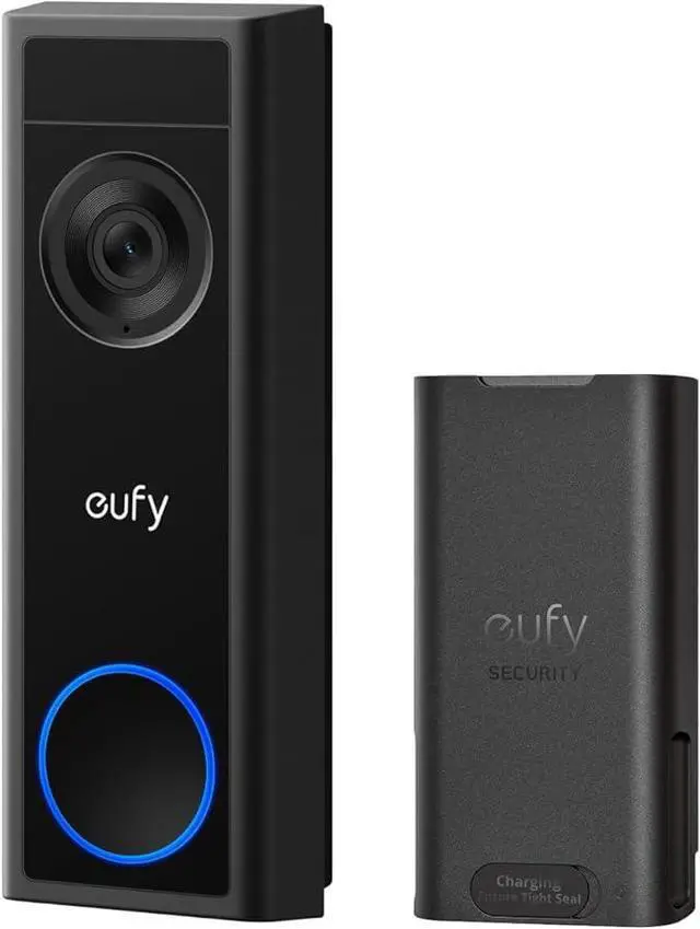 Main image of eufy Video Doorbell C31, Extra Rechargeable Battery Pack, 2K FHD, Battery or Hardwire Powered, Easy to Install, Quick-Release Battery, Live Video Call, 24/7, HomeBase S380 Compatible, No Monthly Fee