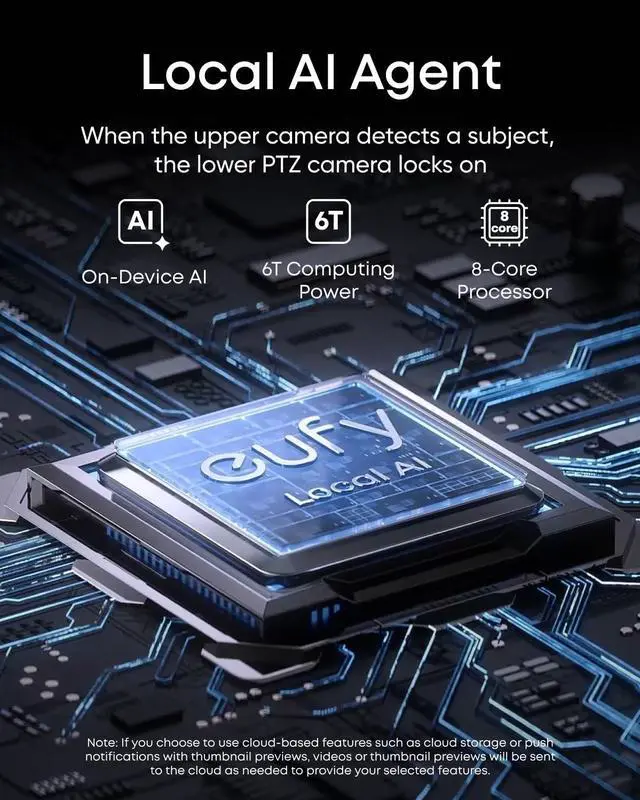 Alt view image 11 of 14 - eufy PoE NVR Security System E40, 24/7 Recording,Up to 16CH, 2TB HDD, 4 4K Bullet Cams, Wired Outdoor Cam, 4K UHD, 122° FOV, Color Night Vision, AI Detection, Red and Blue Strobe