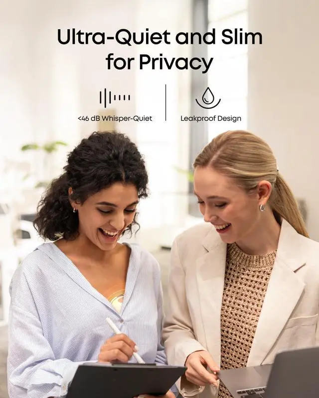 Alt view image 6 of 6 - eufy Security Heated Breast Pump Hands-Free E20, Wearable with Innovative HeatFlow, 3 Heat Levels, Optimized Rhythm via App, Hospital-Grade Suction, Leakproof, Ultra-Slim and Quiet for in-Bra Use