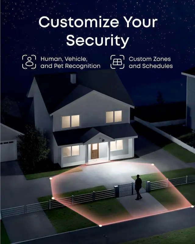 Alt view image 3 of 7 - eufy PoE Bullet Security Camera E40, NVR Add On Cam, 4K UHD, 122° FOV, F1.6 Color Night Vision, 24/7 Recording, Human/Vehicle/Pet AI Detection, Red and Blue Strobe, Plug and Play