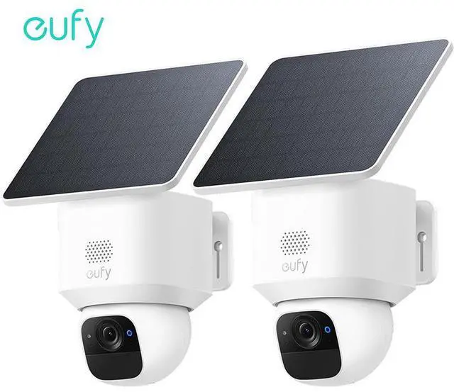 Main image of eufy Security SoloCam E30, 2 Pack, Security Cameras Wireless Outdoor, Solar Camera Outdoor Wireless, 360° Pan, AI Tracking, 2K Clarity, No Monthly Fee