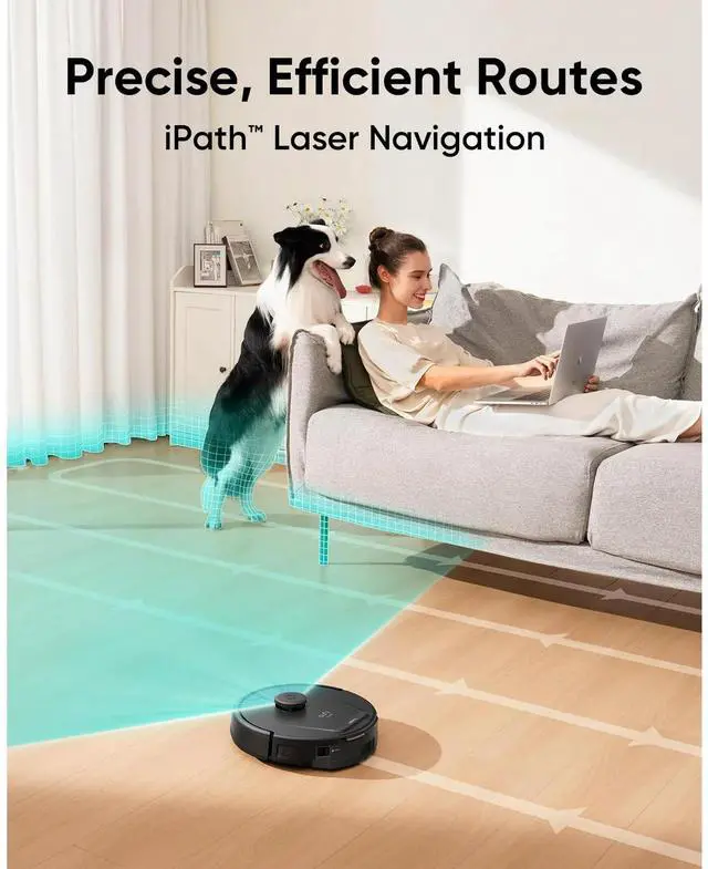 Alt view image 4 of 6 - eufy L60 Robot Vacuum with Self Empty Station and 6× Dust Bags