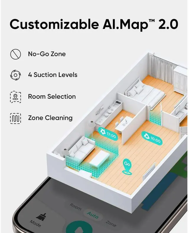 Alt view image 6 of 6 - eufy L60 Robot Vacuum with Self Empty Station and 6× Dust Bags