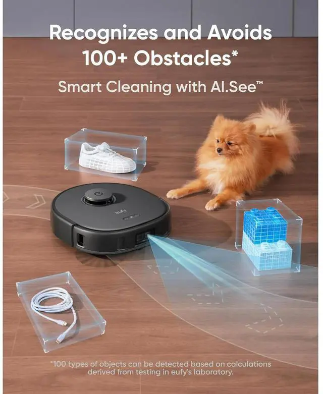 Alt view image 6 of 7 - eufy RoboVac X10 Pro Omni 8000 Pa Powerful Suction Official 6Pack Dust Bag Set Included