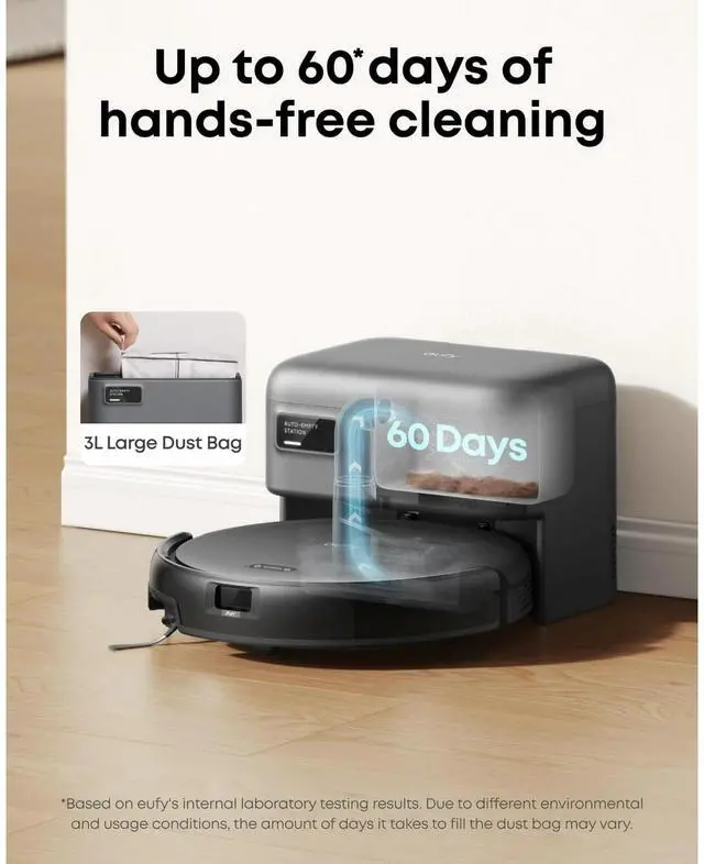 Alt view image 2 of 7 - eufy RoboVac C10 Robotic Vacuum Cleaner, Smart LiDAR Navigation, Includes 6 Dust Bags