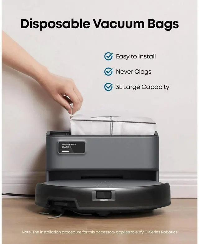 Alt view image 3 of 7 - eufy RoboVac C10 Robotic Vacuum Cleaner, Smart LiDAR Navigation, Includes 6 Dust Bags