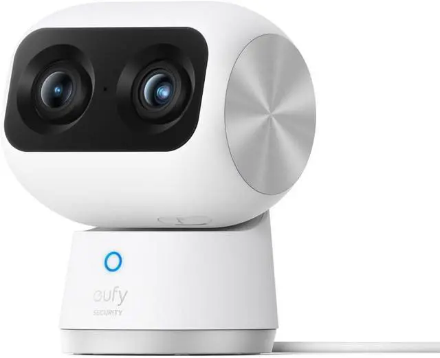 Alt view image 2 of 7 - eufy Security Indoor Cam S350 with HomeBase 3, Dual Cameras, 4K UHD Resolution Security Camera with 8× Zoom and 360° PTZ, Human/Pet AI, Dual-Band Wi-Fi 6