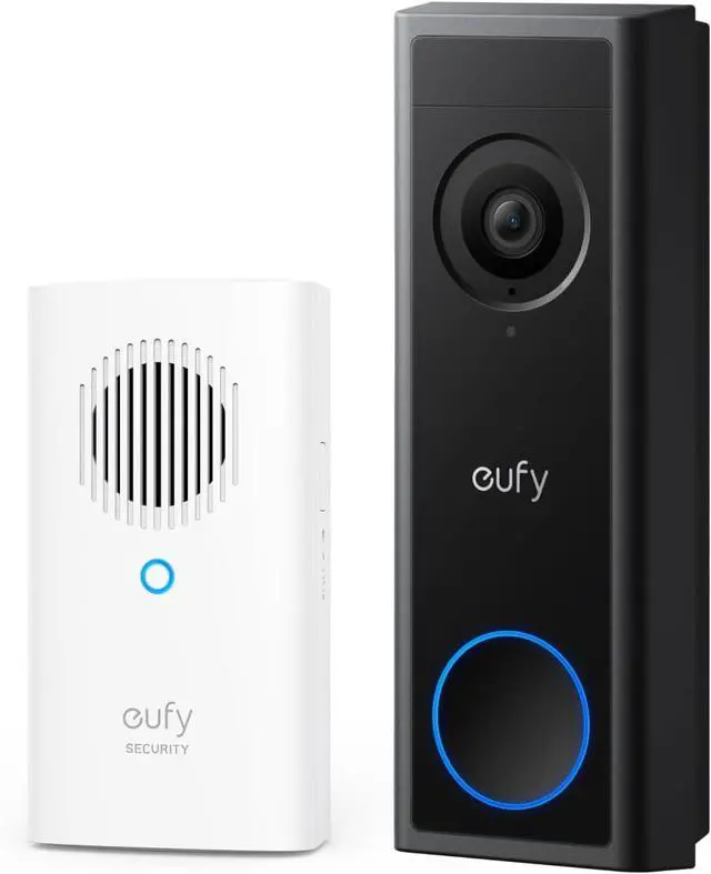 Main image of eufy Security Video Doorbell C30 with Add-On Chime, Battery Powered, 2K FHD, 16:9 Expanded View, Easy Installation, Live Video Call, Human and Motion Detection, HomeBase S380 Compatible