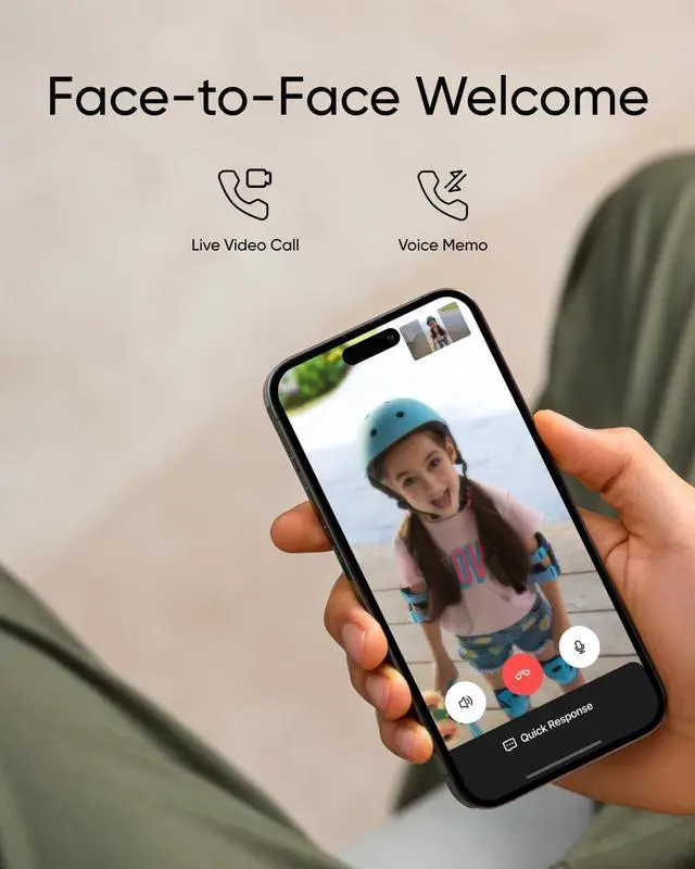 Alt view image 5 of 7 - eufy Security Video Doorbell C30 with Add-On Chime, Battery Powered, 2K FHD, 16:9 Expanded View, Easy Installation, Live Video Call, Human and Motion Detection, HomeBase S380 Compatible