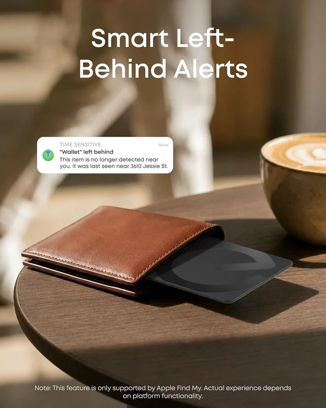 Alt view image 7 of 7 - eufy SmartTrack Card E40, Works with iPhone iOS or Android, 1.7 mm Ultra-Thin, Wireless Charging, 80 dB Loud Alarm, Water-Resistant, Perfect for Wallets and Passports
