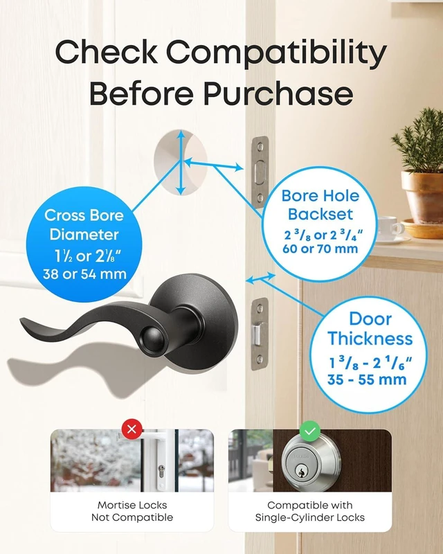 Alt view image 7 of 7 - eufy Security Smart Lock Familock E32, Fingerprint Keyless Entry Door Lock
8 AA Batteries, 8-Month Battery Life, Supports Matter, Apple Home, Google Home, and Alexa, Front Door Smart Lock Deadbolt