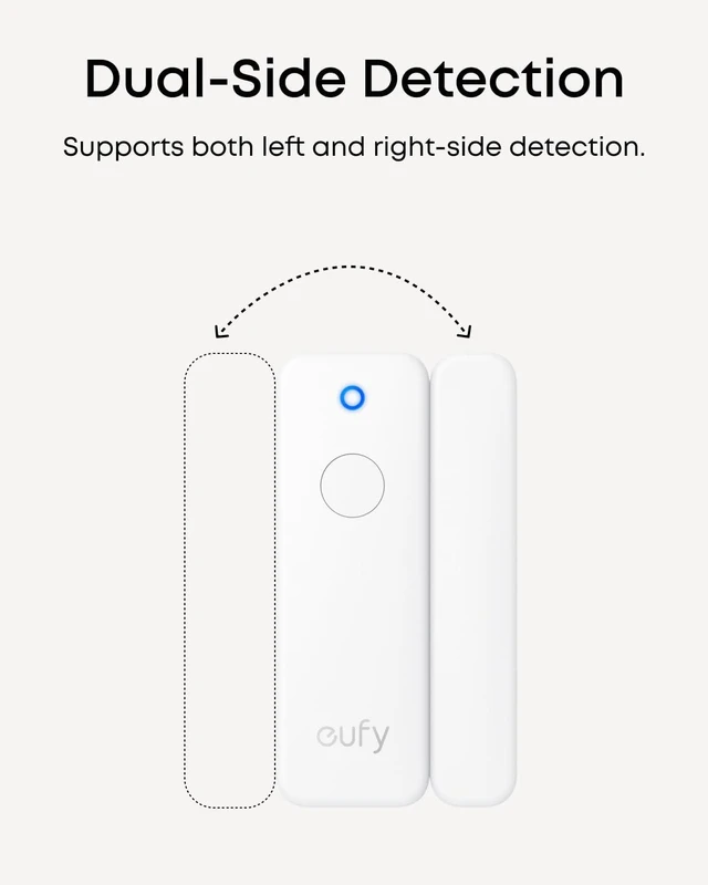 Alt view image 3 of 7 - eufy Security Entry Sensor E20, Window & Door Alarm, 5-Year Battery
Dual-Side Detection, Instant Alerts, Bypass Button, 656ft open-air range, HomeBase 2/3/Mini/Pro required, No Monthly Fee
